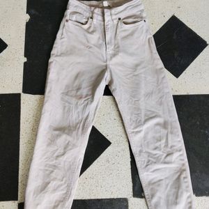 Beige Casual Jeans (Girl's)