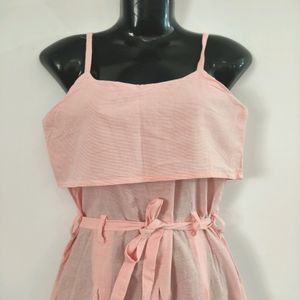 Peach Sleeveless Top