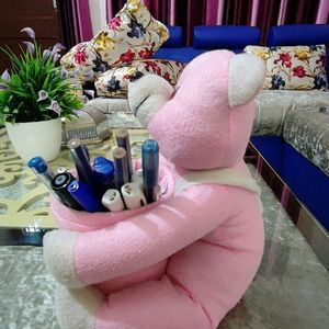 Teddy Bear With Pen Holder