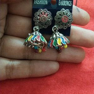 Beautiful Jhumkas And Earring Combo Of 5