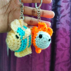 Crochet Fish Keychain