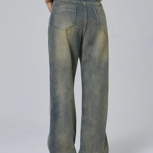 Faded Washed Baggy Jeans