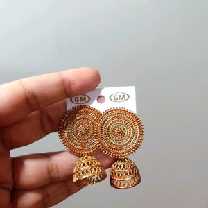 A Rose Gold Earrings
