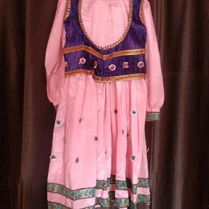 Anarkali Dress With Gitte For Girls Dance