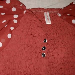 Polkadot Off Shoulder Top