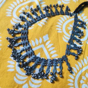 Silver Replica Ghungroo Necklace