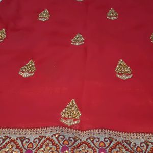 Fancy red saree