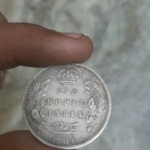 One Rupee Rare Silver Coin ( Pack Of 3 )