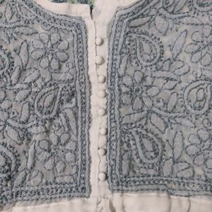 Chikankari Short Kurti