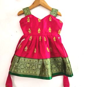 Red Ethnic Dress ( Girls)