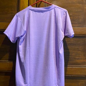 Round Neck K look Lavender T-shirt