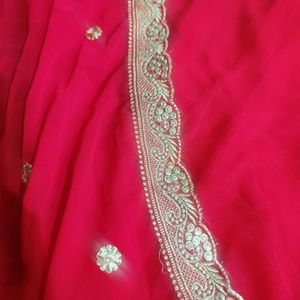 Beautiful Red Suit With Dupatta