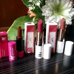 Pack Of 3 Myglamm Lipsticks