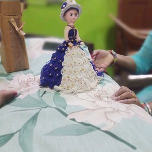 Bridal Doll Colour Blue And White