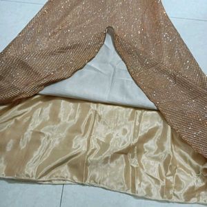 Dark Nude Color Shining Gowns For Women