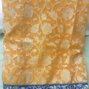 Orange Colour Saree