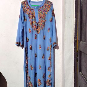 Lavendar Chicken Georgette Kurti