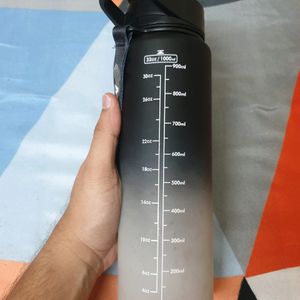 Motivational Gym Water Bottle (Black)