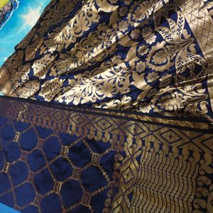 Blue Lahanga Dupatta