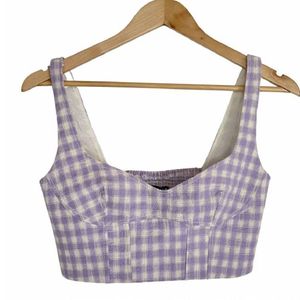 Zara Lavender Crop Top Size s