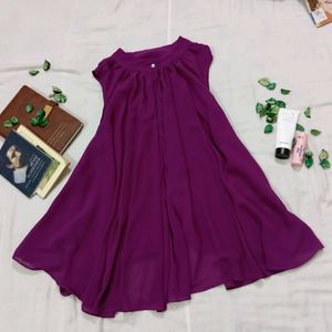 Imported Purple Old Money Flowy Top