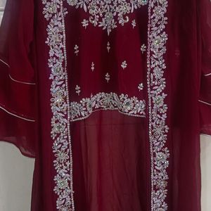 Three Piece Blouse Lengha With Jacket