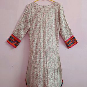 Straight Cotton Kurti 🌸