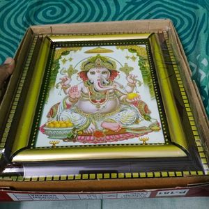 #New# Lord Ganesh 2 High Quality Photo Frame New