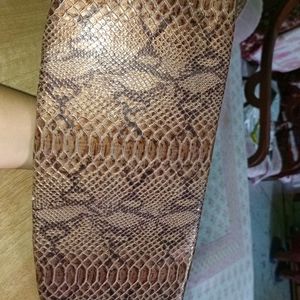 Snake Print Clutch