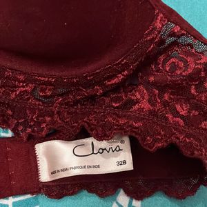 Clovia Maroon Bra -32B - Unused