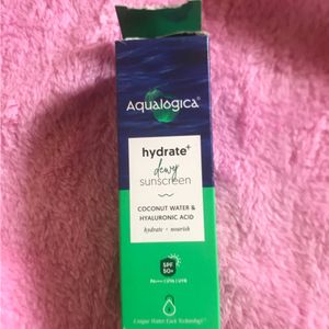 Aqualogica glow+dewy  and  hydrate +deey Sunscreen