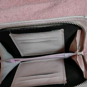 Stylish Pista Green+ Pink  Wallet