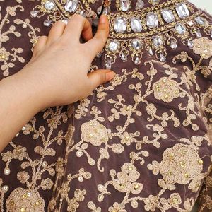 HEAVY BRIDAL ANARKALI GOWN  WITH 👌  😍 FULL DIAMO