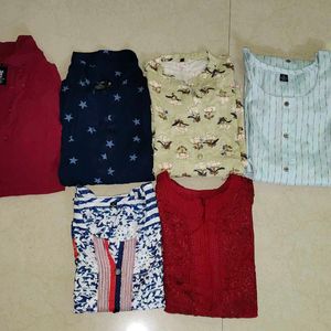 Pack Of 6 Kurties