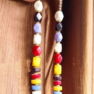 📿 Handcrafted Multicolor Beads Necklace🔥 Elegant