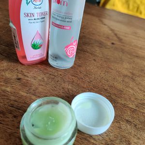 Combo Of Ayur /Plum Toner And Eye Cream