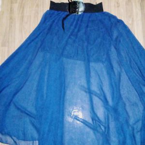 Navy Blue Long Skirt