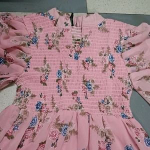 Pink Gorgget Kurti