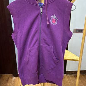 Madame Purple Half Sweatshirt