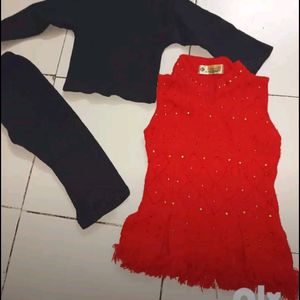 Girl Woolen Dress