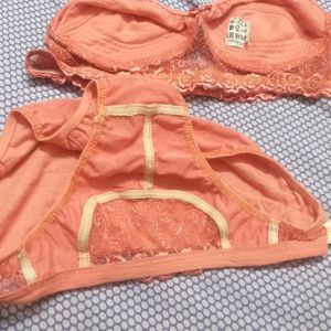 Net Bra And Panty Set