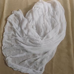 White Dupatta