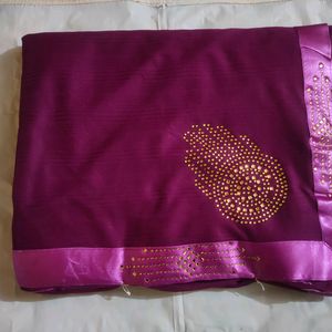 Purple Saree