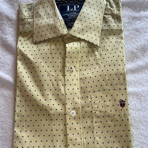 Men Louis Philippe Yellow Casual Shirt