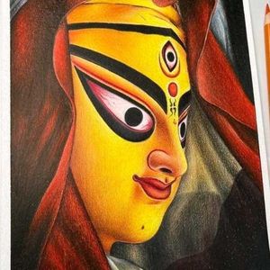 Durga Mata Drawing