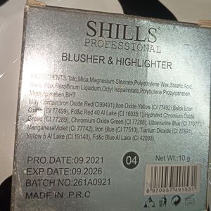 Shills Professional Baked Blusher And Highlighter