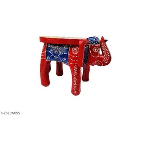 Pair Of Wooden Elephant Stand