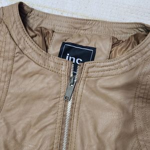 Brown Colur Lether Jacket