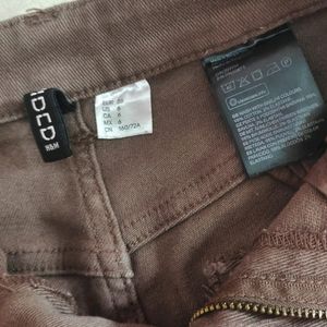 H&M Brown Wide Leg Jeans