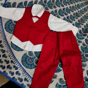 Baby Boy Red Suit Set